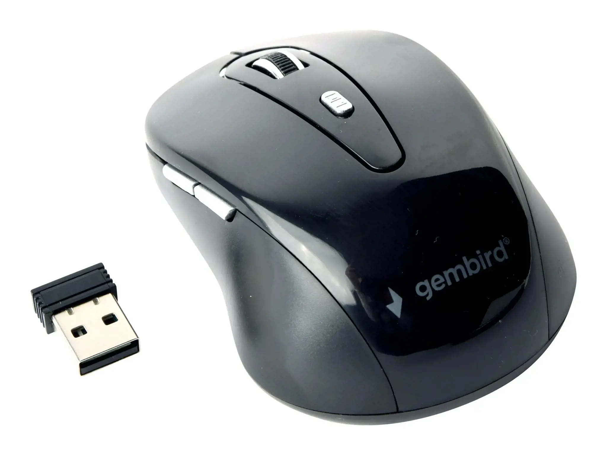 GEMBIRD MUSW-6B-01 Gembird Belaidė optinė pelė MUSW-6B-01, 1600 DPI, nano USB, juoda