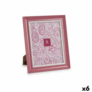 Foto rėmas Crystal Pink Plastic (6 vienetai) (2 x 31 x 26 cm)