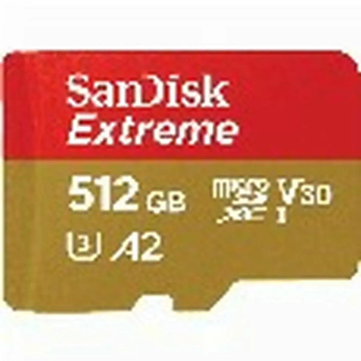 "SanDisk Extreme microSDXC 512GB + SD adapteris + 1 metų "RescuePRO Deluxe" iki 190MB/s ir 130MB/s skaitymo/rašymo greitis A2 C10 V30 UHS-I U3; EAN:619659189648