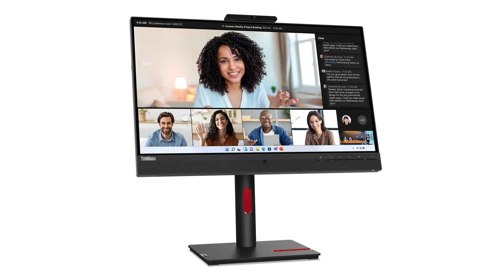 Lenovo ThinkVision T24mv-30 23.8 1920x1080/16:9/250nits/HDMI/DP/USB-C/3Y Warranty