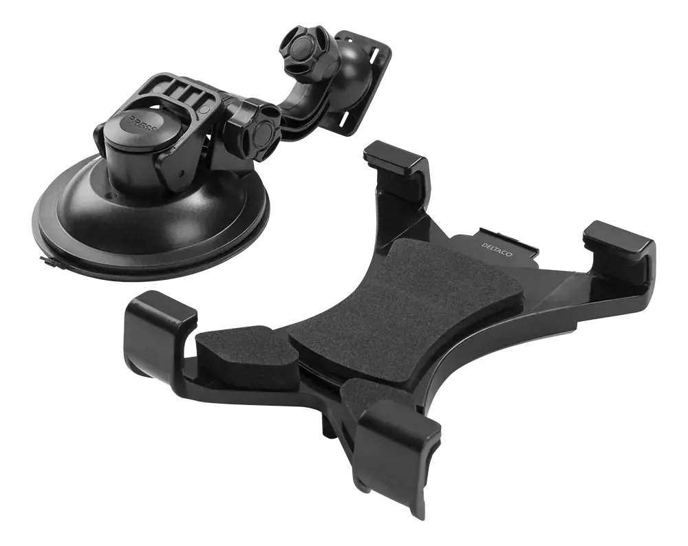 Mašininis planšetės laikiklis DELTACO 120-190mm, juodas / ARM-C100