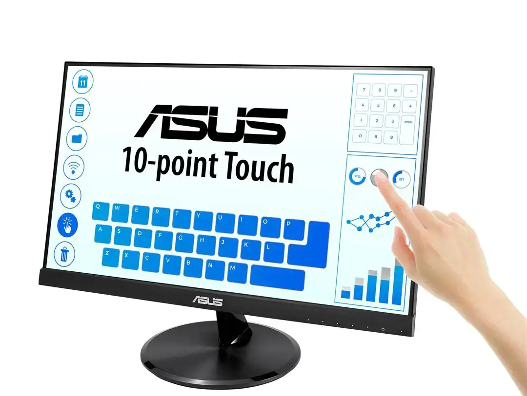 Monitorius ASUS VT229H, 54.6 cm (21.5"), 1920 x 1080 pixels, Full HD, LED, 5 ms, Black
