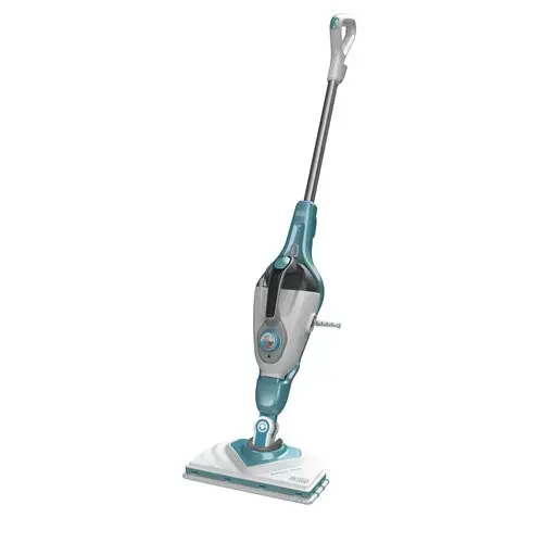 "Black & Decker" BHSM1610DSM Nešiojamasis garų valytuvas 0,5 l 1600 W Aqua spalva, baltas
