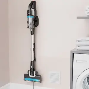 Black & Decker BHFEB520D1-QW stick vacuum/electric broom Battery Dry Cyclonic Bagless Black, Silver, Transparent 2 Ah