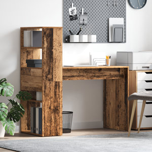 stalas su saugojimu Senovinė mediena 113x54x120 cm Inžinerinė mediena
