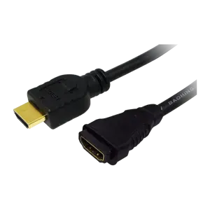 LOGILINK CH0056 LOGILINK - HDMI kabelis - HDMI 1.4 vyriškas / moteriškas, aukso spalvos, ilgis 2 m