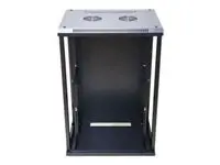 EXTRALINK 15U 600X450 wall-mounted rackmount cabinet black