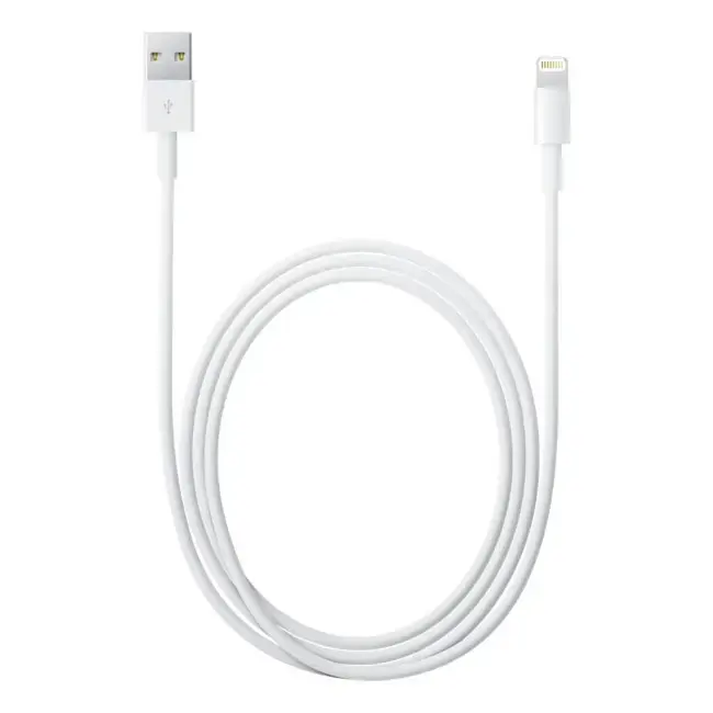 APPLE priedai - "Lightning" ir USB kabelis 2,0 m