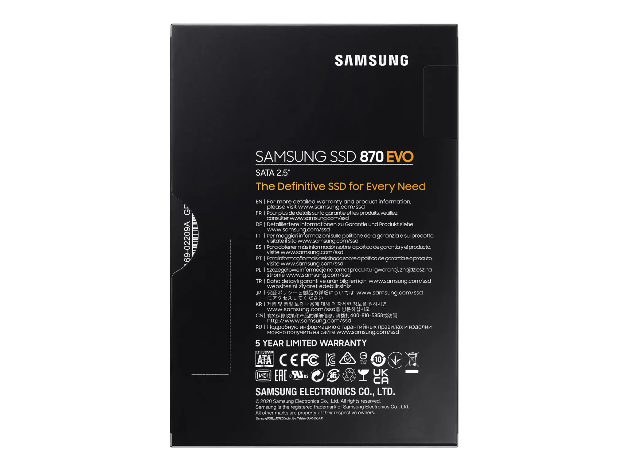 SSD diskas Samsung 870 EVO 4 TB, 2.5", Serial ATA III