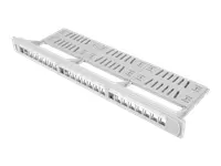 LANBERG PPKS-1124-S Lanberg keystone Patch Panel 19 with organizer, 24 port  1U, grey