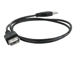 GEMBIRD CC-USB2-AMAF-75CM/300-BK Gembird USB 2.0 A- A lizdas 75 cm ilgio kabelis Juodas
