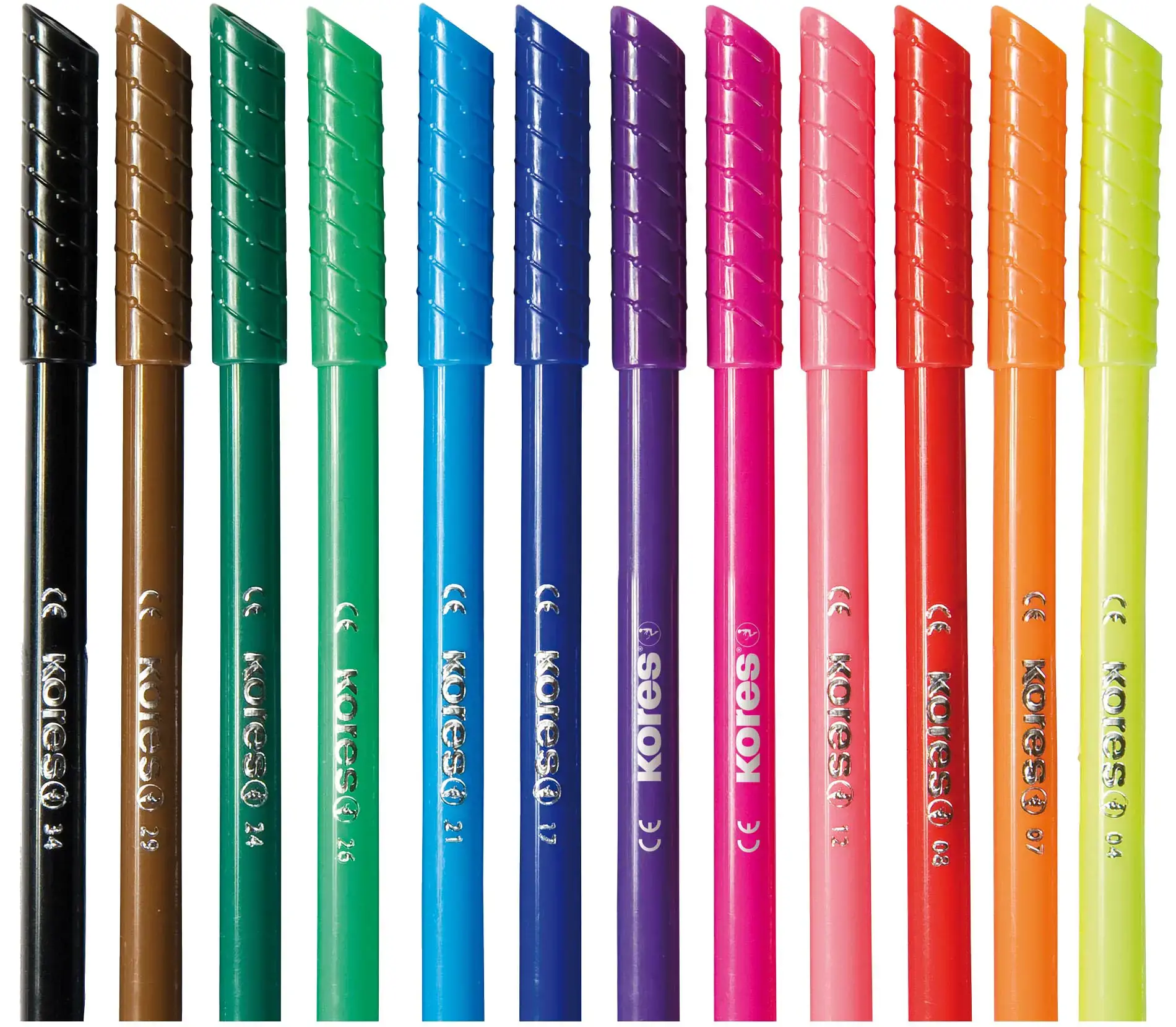 KORELLOS standartas / 12 flomasterių vienoje pakabinamoje dėžutėje