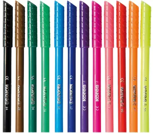 KORELLOS standartas / 12 flomasterių vienoje pakabinamoje dėžutėje