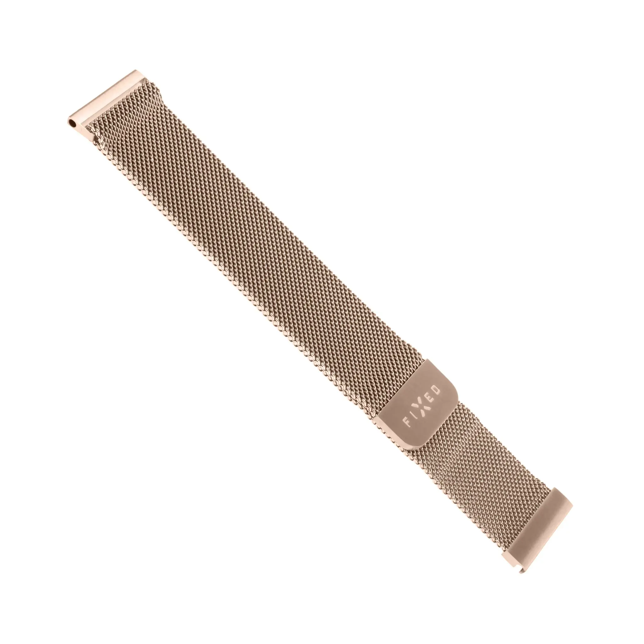 Fixed | Mesh Strap with Quick Release 20mm for Smartwatch | Rose gold