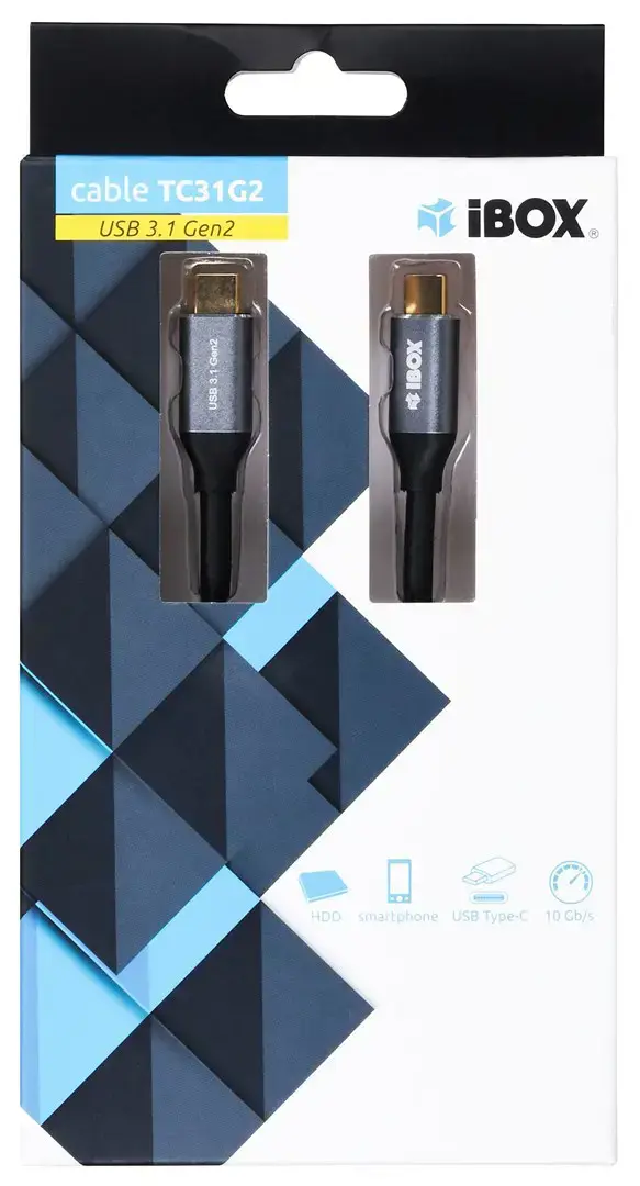 IBOX IKUMTC31G2 I-BOX USB 3.1 Gen.2 KABELIS 10 Gb/s 1 m