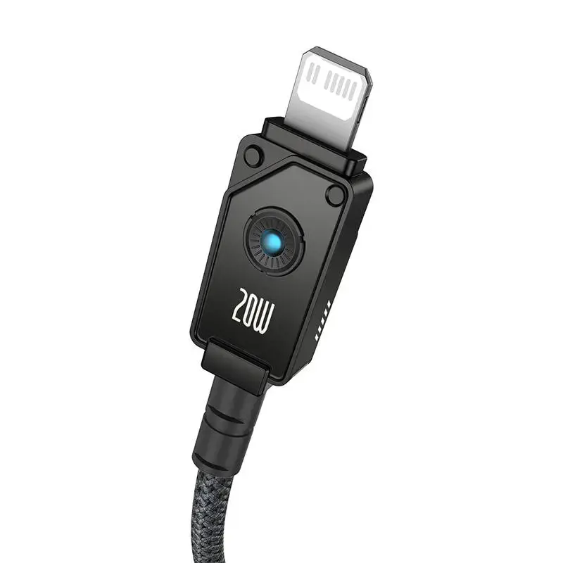 "Baseus" USB C-IP 20A greitojo įkrovimo kabelis, 1 m (juodas)