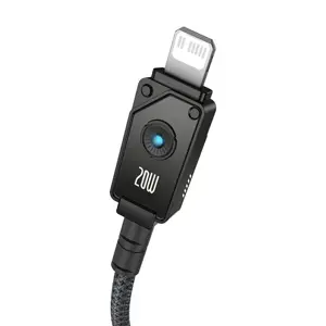"Baseus" USB C-IP 20A greitojo įkrovimo kabelis, 1 m (juodas)