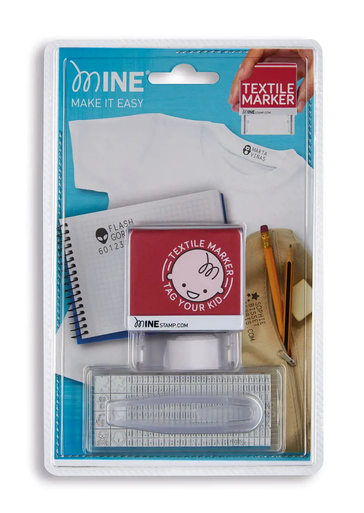 Surenkamas antspaudas tekstilei COLOP Printer 20 Set Mine