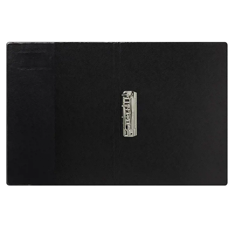 Aplankas su prispaudėju Esselte, A4, plastikinis, juodas  0817-201