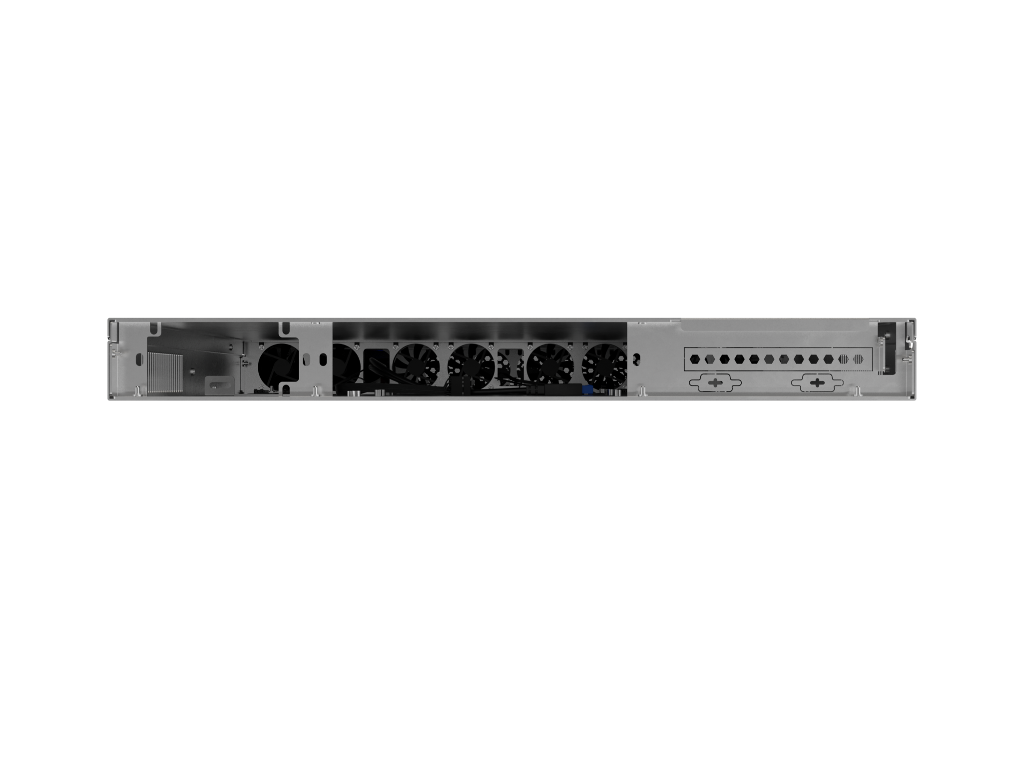 Lanberg Rackmount server chassis E-ATX 650/12 19"/1U | SC01-6501-12B | Black