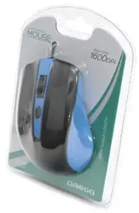 Omega OM05BL Standart Computer 3D pelė su | 1000 DPI | USB | mėlyna