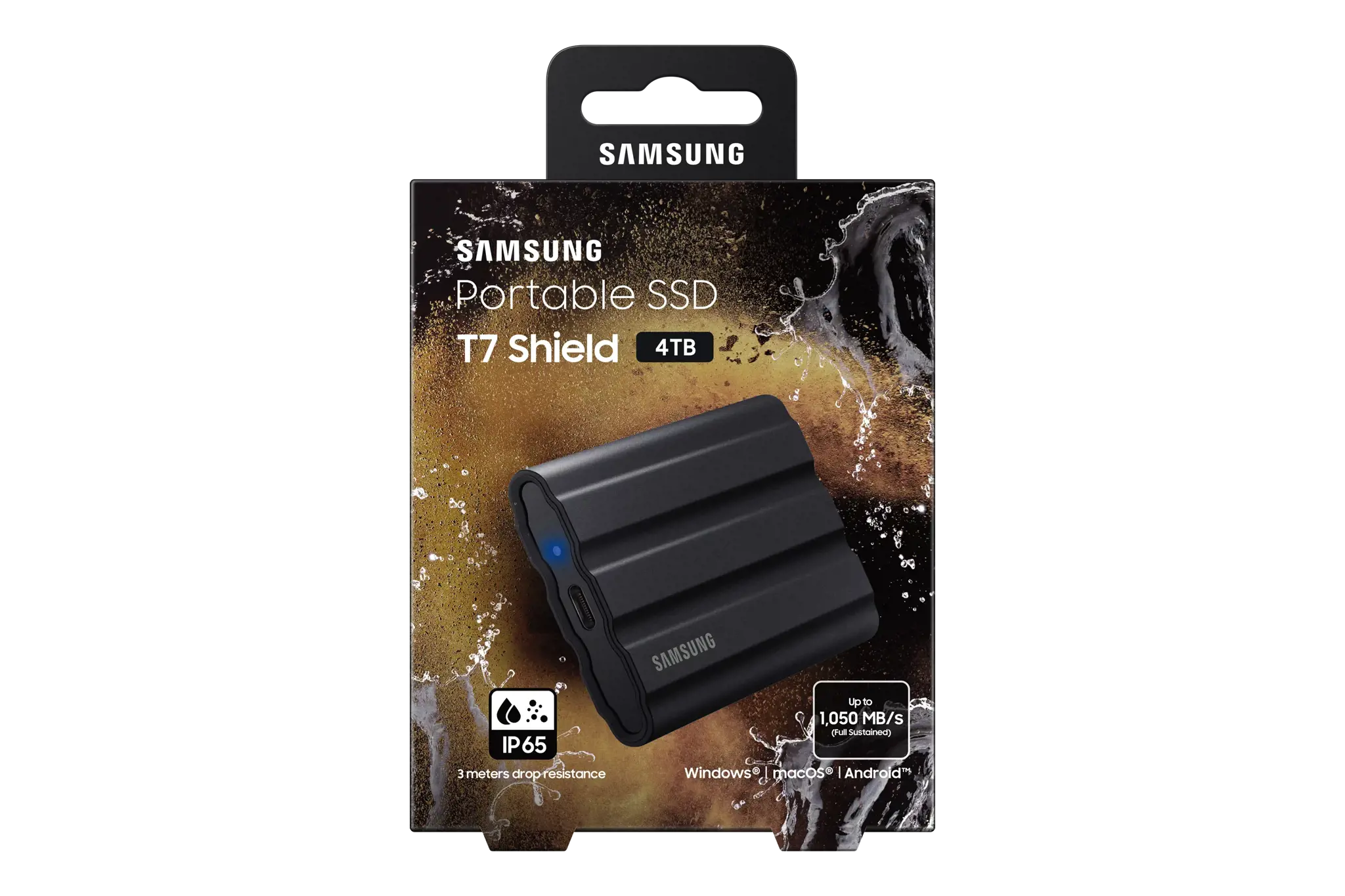 "Samsung" MU-PE4T0S, 4000 GB, C tipo USB, 3.2 Gen 2 (3.1 Gen 2), 1050 MB/s, apsauga nuo slaptažodžio, juoda