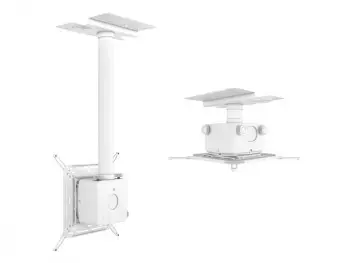Multibrackets M Projector Mount Pro HD 40kg White, Ceiling, 40 kg, White, 150 - 1000 mm, 360°, -5 - 5°