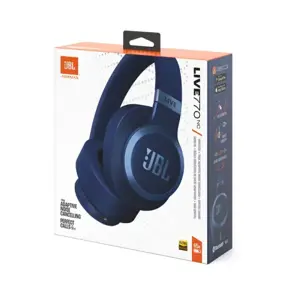 JBL belaidės ausinės "Live 770NC", mėlynos spalvos