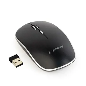 GEMBIRD MUSW-4B-01 Gembird Belaidė optinė pelė MUSW-4B-01, 1600 DPI, nano USB, juoda