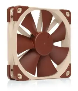 Noctua NOC-NF-F12-PWM kompiuterio aušinimo sistema Kompiuterio korpuso ventiliatorius 12 cm smėlio spalvos, rudas 1 vnt.
