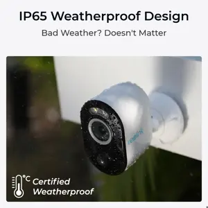 Reolink Argus Series B330 - 5MP Outdoor Battery Camera, Person/Vehicle Detection, Color Night Vision, 5/2.4 GHz Wi-Fi, IP security camera, Indoor & outdoor, Wireless, Amazon Alexa & Google Assistant, 6500 K, Wall