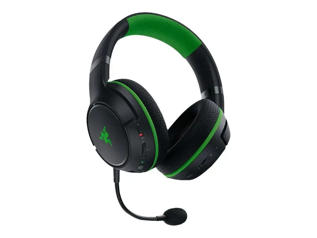 "Razer" juodos spalvos, belaidės, žaidimų ausinės, "Kaira Pro", skirtos "Xbox
