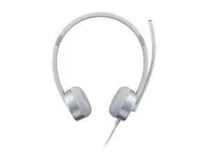 "Lenovo 100" stereofoninės analoginės ausinės, biuro / skambučių centras, ausinės, sidabrinės