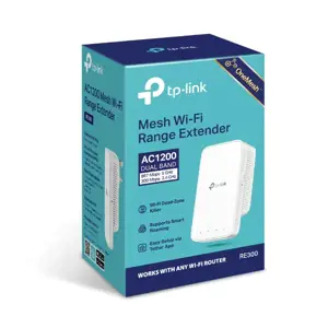 "TP-Link AC1200 Mesh Wi-Fi" diapazono ilgintuvas, tinklo kartotuvas, 867 Mbit/s, vidinis, 802.11a, 802.11b, 802.11g, "Wi-Fi 4" (802.11n), "Wi-Fi 5" (802.11ac), 867 Mbit/s, dviejų dažnių (2,4 GHz / 5 GHz)