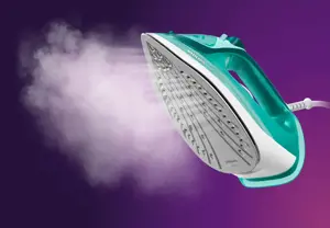 "Philips" 3000 serijos garinis lygintuvas 2400 W, garinis lygintuvas, keraminis padas, 1,9 m, 180 g/min, turkio spalvos, 40 g/min