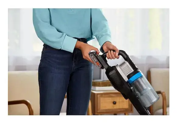 Black & Decker BHFEB520D1-QW stick vacuum/electric broom Battery Dry Cyclonic Bagless Black, Silver, Transparent 2 Ah