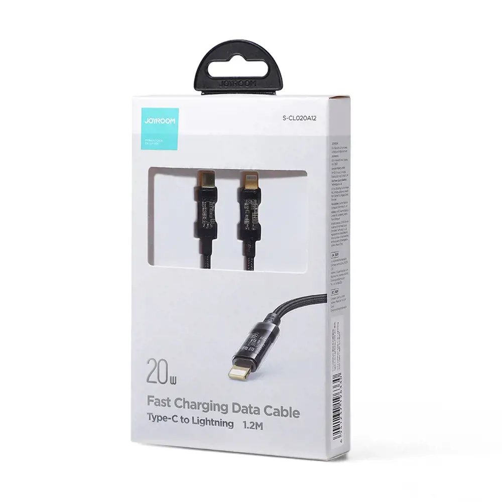 Joyroom S-CL020A12 Type-C to Lightning 20W Data Cable 1.2m-Black