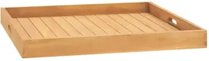 Serviravimo padėklas, 70x70cm, tikmedžio medienos masyvas