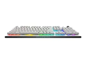 "Alienware AW920K", pilno dydžio (100%), RF belaidis, mechaninis, RGB LED, baltas