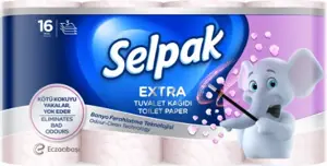 Tualetinis popierius SELPAK Deluxe Re-Fresh, 130 lapų, 3 sluoksniai, 16 vnt.