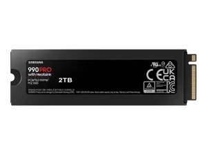 SSD diskas Samsung 990 PRO with Heatsink 2 TB, M.2, PCI Express 4.0