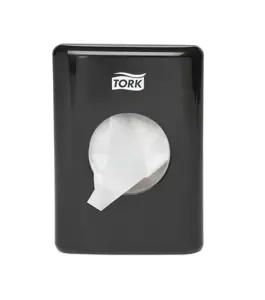 Higieninių paketų maišelių dozatorius TORK B5, 100 x 36 x 140 mm (566008), juodos spalvos
