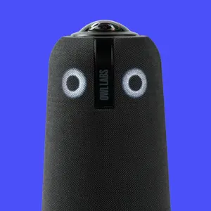 Owl Labs Meeting Owl 4+ 360-Degree, 4K Smart Video Conference Camera, Microphone and Speaker (Automatic Speaker Focus, Smart Zooming and Noise Equalising), Group video conferencing system, CMOS, 4K Ultra HD, 30 fps, Charcoal