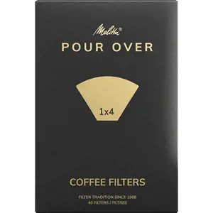 MELITTA POUR OVER coffee filters 1X4/40, white
