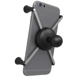 "RAM Mounts X-Grip" didelis telefono laikiklis su rutuliuku, Mobilusis telefonas / išmanusis telefonas, Pasyvus laikiklis, Automobilis, Juodas, Nerūdijantis plienas