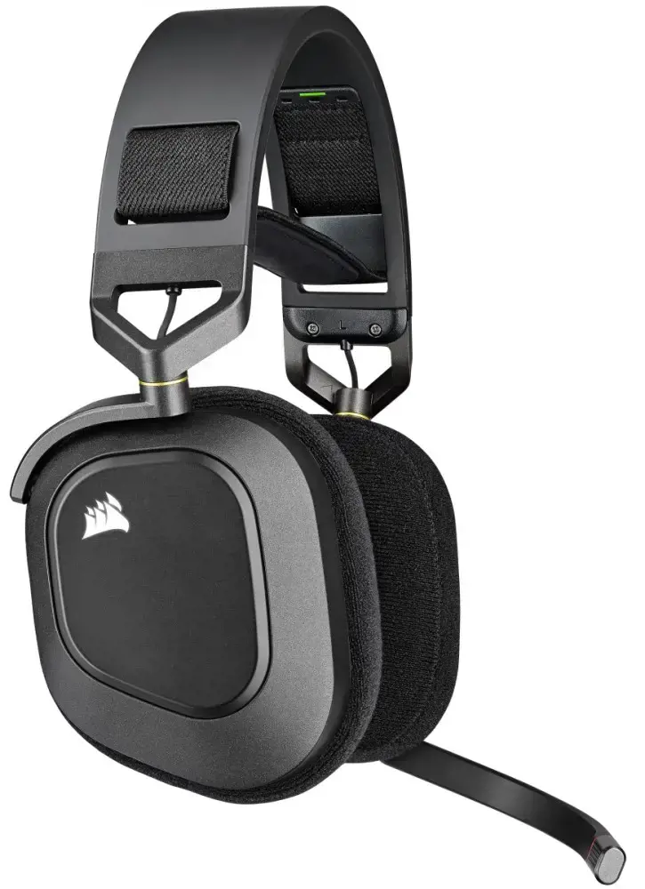 CORSAIR HS80 RGB belaidės ausinės Carbon