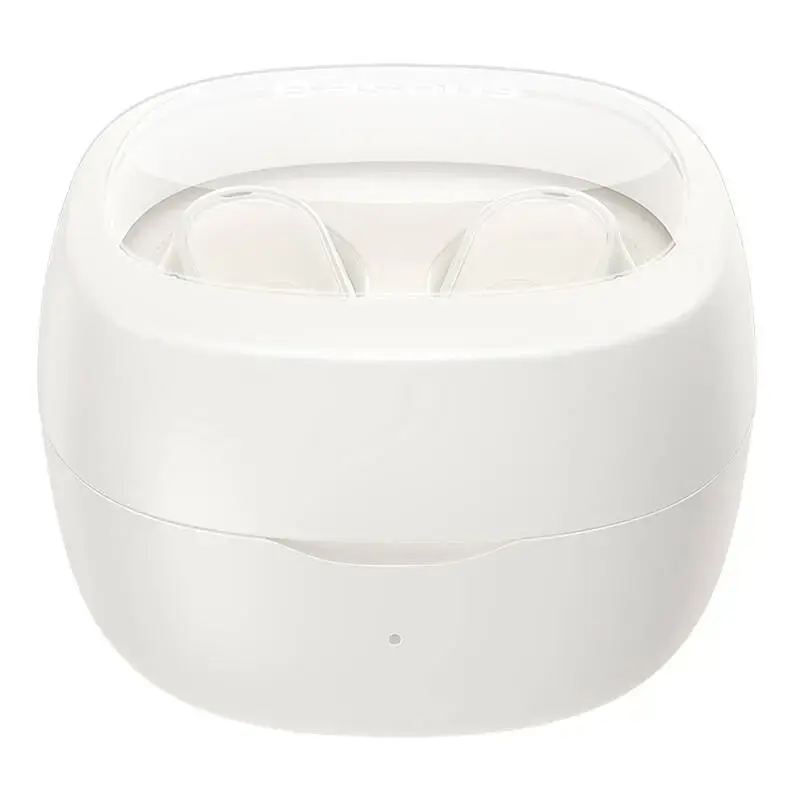 Belaidės ausinės "Baseus Bowie WM02 TWS", "Bluetooth 5.0" (baltos spalvos)