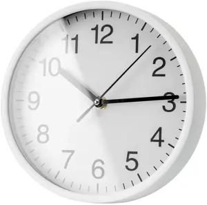 Platinet wall clock Wink, white (45955)