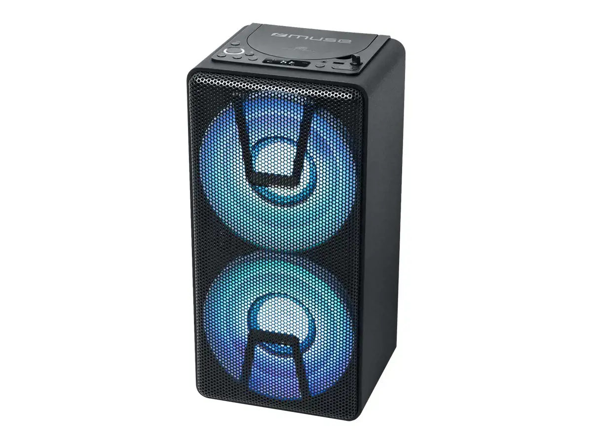 "Muse Party Box" garsiakalbis M-1820 DJ 150 W, "Bluetooth", belaidis ryšys, juodas