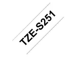 Brother itin stipri lipni juosta, juoda ant balto, TZ, juoda, balta, terminis perkėlimas, Brother, PT-1400, PT-1500, PT-1500PC, PT-1600, PT-1900, PT-1910, PT-1950, PT-2110, PT-2200, PT-2210,...